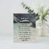 Isaiah 41:10 Fürchte dich nicht, denn ich bin bei Postkarte (Stehend Vorderseite)