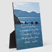 Isaiah 41:10 Fürchte mich nicht, weil ich bei dir Fotoplatte (Seite)