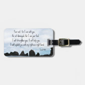 Isaiah 41:10 Fürchte mich nicht, weil ich bei dir  Gepäckanhänger (Vorderseite horizontal)