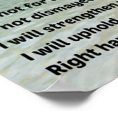 Isaiah 41:10 Fürchte mich nicht, weil ich bei dir Poster (Ecke)