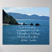 Isaiah 41:10 Fürchte mich nicht, weil ich bei dir Poster (Vorne)