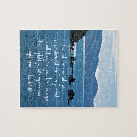 Isaiah 41:10 Fürchte mich nicht, weil ich bei dir Puzzle (Horizontal)