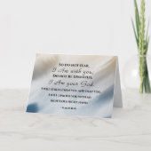 Isaiah 41:10 Fürchte nicht, dass ich bei dir bin B Karte (Vorderseite)