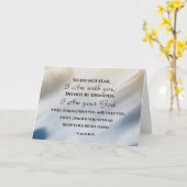 Isaiah 41:10 Fürchte nicht, dass ich bei dir bin B Karte (Gelbe Blume)