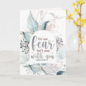 Isaiah 41:10 Fürchte nicht, dass ich bei dir bin B Karte (Gelbe Blume)