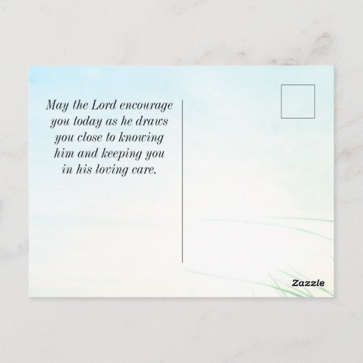 Isaiah 41:10 Fürchte nicht, dass ich bei dir bin B Postkarte (Rückseite)