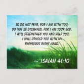 Isaiah 41:10 Fürchte nicht, dass ich bei dir bin B Postkarte (Vorderseite)