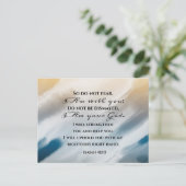 Isaiah 41:10 Fürchte nicht, dass ich bei dir bin B Postkarte (Stehend Vorderseite)