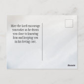 Isaiah 41:10 Fürchte nicht, dass ich bei dir bin B Postkarte (Rückseite)