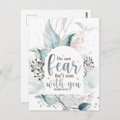 Isaiah 41:10 Fürchte nicht, dass ich bei dir bin B Postkarte (Vorne/Hinten)