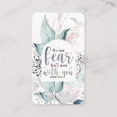 Isaiah 41:10 Fürchte nicht, dass ich bei dir bin B Visitenkarte (Vorderseite)