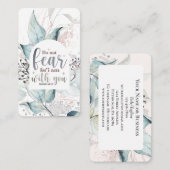 Isaiah 41:10 Fürchte nicht, dass ich bei dir bin B Visitenkarte (Vorne/Hinten)