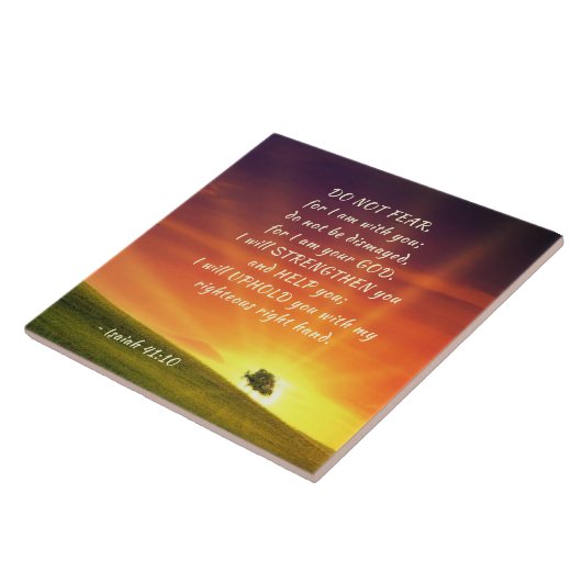 Isaiah 41:10 Fürchte nicht, dass ich bei dir bin Fliese (Seite)