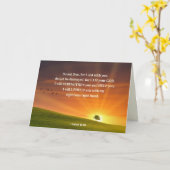 Isaiah 41:10 Fürchte nicht, dass ich bei dir bin Karte (Gelbe Blume)