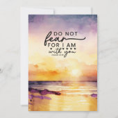 Isaiah 41:10 Fürchte nicht, dass ich bei dir bin,  Karte (Vorderseite)