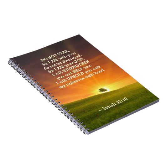 Isaiah 41:10 Fürchte nicht, dass ich bei dir bin Notizblock (Rechte Seite)