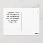 Isaiah 41:10 Fürchte nicht, dass ich bei dir bin Postkarte (Rückseite)