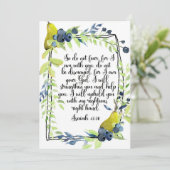 Isaiah 41:10, fürchte nicht, denn ich bin bei dir, (Stehend Vorderseite)