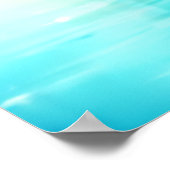 Isaiah 41:10 Ich bin mit dir Bible Verse Blue Poster (Ecke)