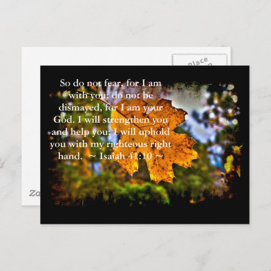 Isaiah 41:10 II Postkarte (Vorne/Hinten)