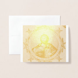 Isaiah 41:10 Jesus Christ Gold Foil Card Folienkarte