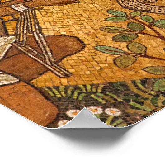 Isaiah 41:10 Jesus Mosaik Poster (Ecke)