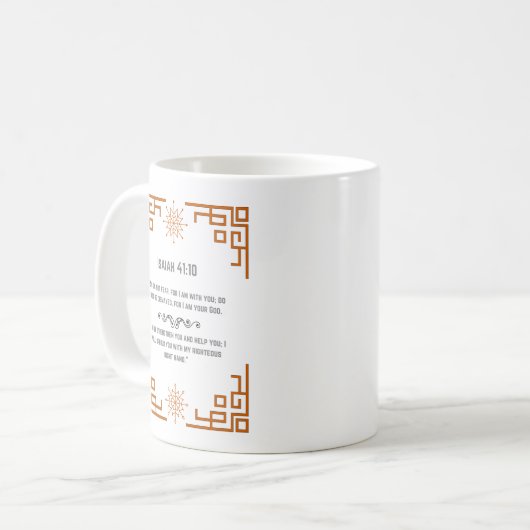 Isaiah 41:10 kaffeetasse (Vorderseite Links)