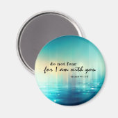 Isaiah 41:10 keine Angst Bibel Verse Blue Abstrakt Magnet (Vorderseite/Rückseite)