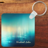 Isaiah 41:10 keine Angst Bibel Verse Blue Abstrakt Schlüsselanhänger (Rückseite)