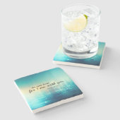 Isaiah 41:10 keine Angst Bibelverse Christlich Steinuntersetzer (Seitenansicht)