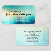 Isaiah 41:10 keine Angst Bibelverse Christlich Visitenkarte (Vorne/Hinten)