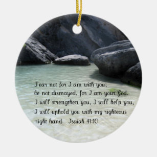 Isaiah 41:10 keramik ornament