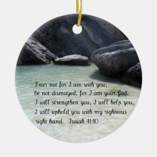 Isaiah 41:10 keramik ornament (Vorne)
