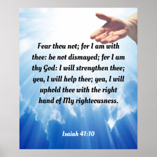 Isaiah 41:10 poster