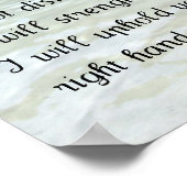 Isaiah 41:10 poster (Ecke)