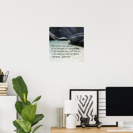 Isaiah 41:10 poster (Heimbüro)