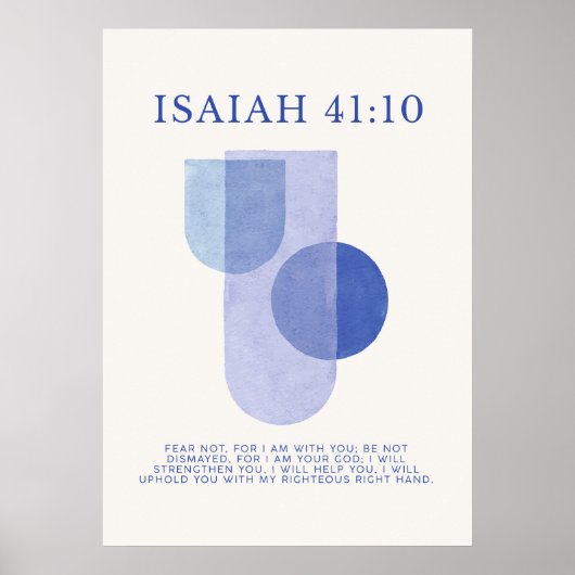 Isaiah 41:10 poster (Vorne)