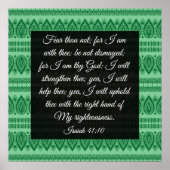 Isaiah 41:10 poster (Vorne)