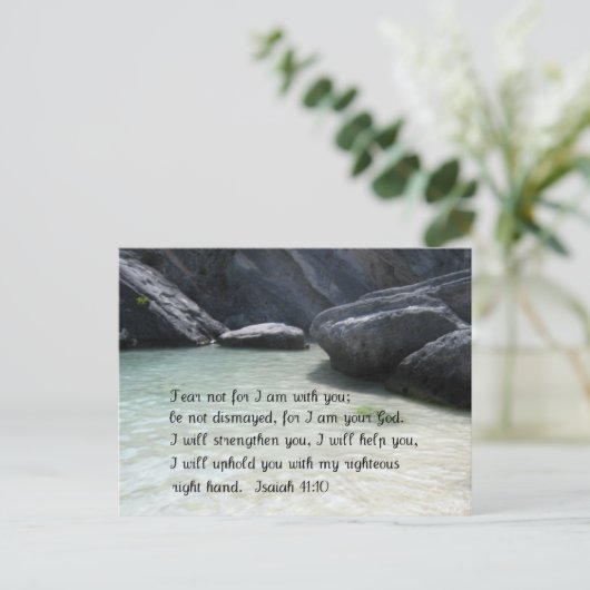 Isaiah 41:10 postkarte (Stehend Vorderseite)