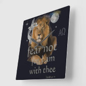 ISAIAH 41:10 QUADRATISCHE WANDUHR (Winkel)