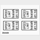 Isaiah 41:10 rechteckiger aufkleber (Blatt)