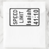 Isaiah 41:10 rechteckiger aufkleber (Tasche)