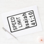 Isaiah 41:10 rechteckiger aufkleber (Umschlag)