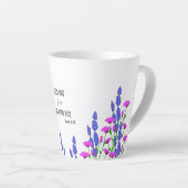 Isaiah 41:10 Religious Christlich Floral Verse Milchtasse (Rechte Ecke)