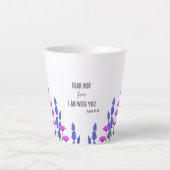 Isaiah 41:10 Religious Christlich Floral Verse Milchtasse (Vorderseite)