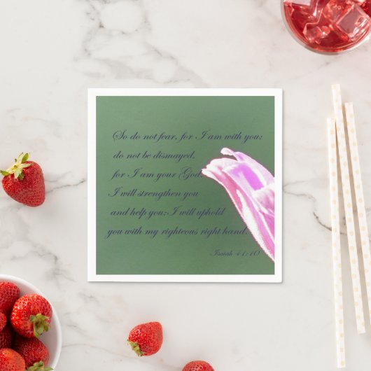 Isaiah 41:10 serviette (Beispiel)