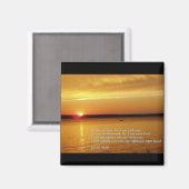 Isaiah 41:10 Sonnenuntergang Magnet (Vorderseite/Rückseite)