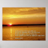 Isaiah 41:10 Sonnenuntergang Poster (Vorne)