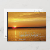 Isaiah 41:10 Sonnenuntergang Postkarte (Vorne/Hinten)