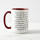 Isaiah 41:10 Tasse für Ton-Kaffee (Links)